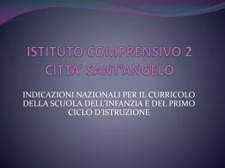 istituto comprensivo 2 citta sant angelo