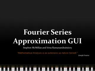 Fourier Series Approximation GUI