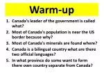 Warm-up - slide 1