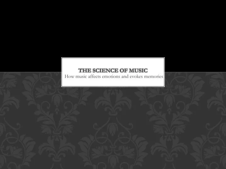 the science of music
