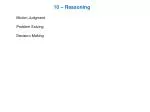 10 – Reasoning Motion Judgment 		Problem Solving 		Decision Making - slide 1