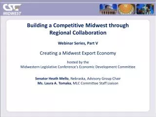 Building a Competitive Midwest through Regional Collaboration Webinar Series