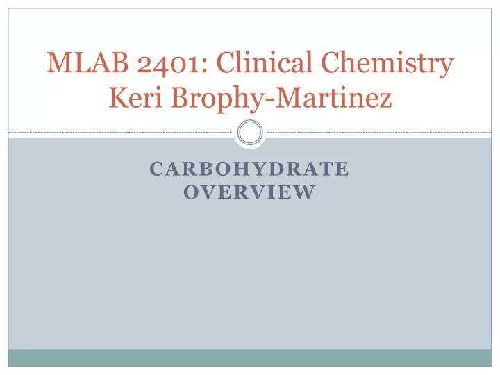 mlab 2401 clinical chemistry keri brophy martinez
