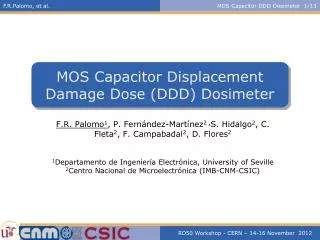 MOS Capacitor Displacement Damage Dose (DDD) Dosimeter