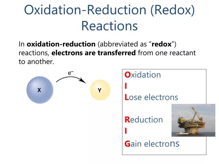oxidation reduction redox reactions