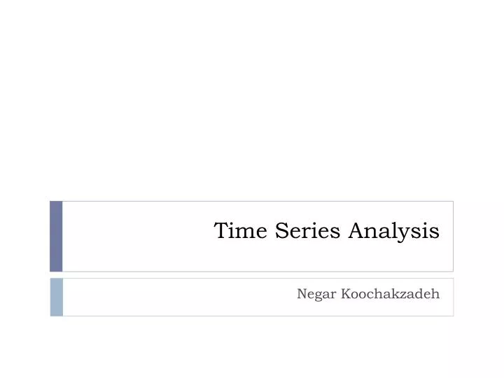 time series analysis