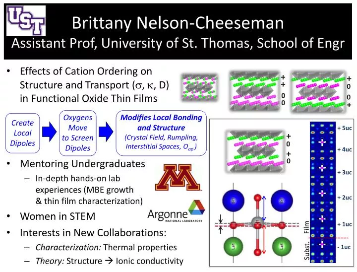 brittany nelson cheeseman assistant prof university of st thomas school of engr