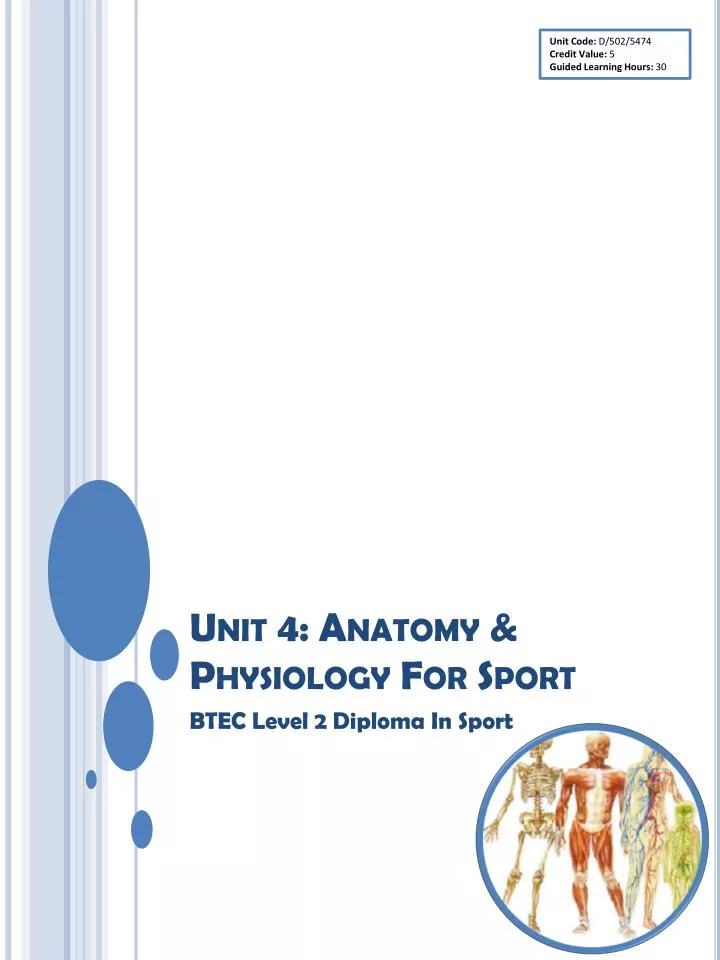 unit 4 anatomy physiology for sport