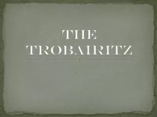 The Trobairitz