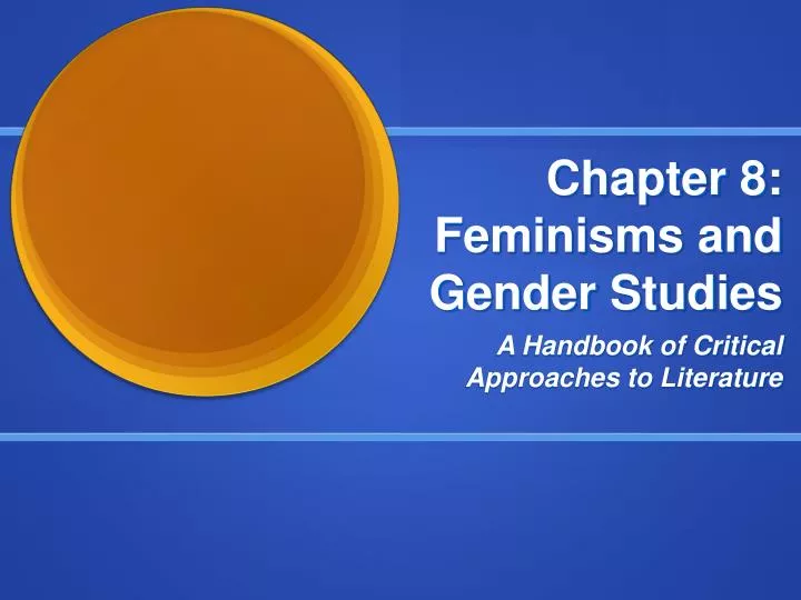 chapter 8 feminisms and gender studies