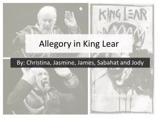 Allegory in King Lear