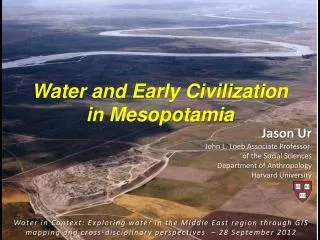 Water and Early Civilization in Mesopotamia