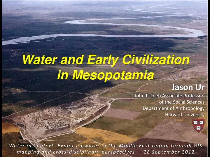 water and early civilization in mesopotamia