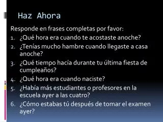 haz ahora
