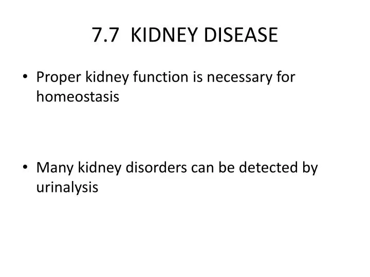 7 7 kidney disease