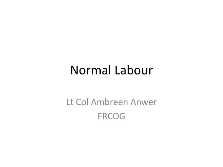 normal labour