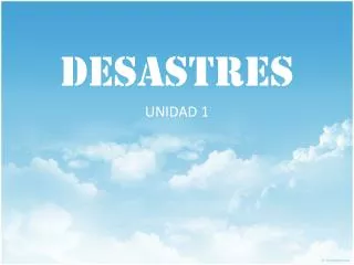 desastres