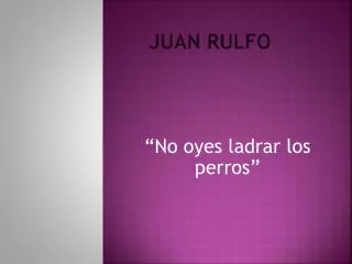 juan rulfo