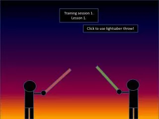 Click to use lightsaber throw!