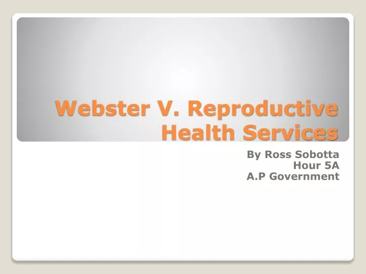 webster v reproductive health services