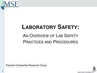Laboratory Safety: