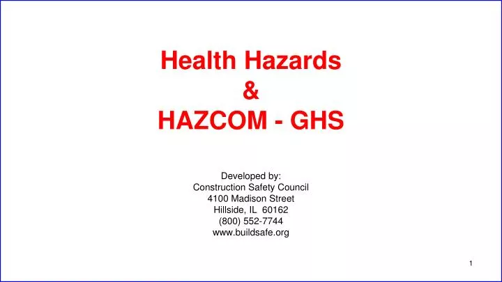 health hazards hazcom ghs