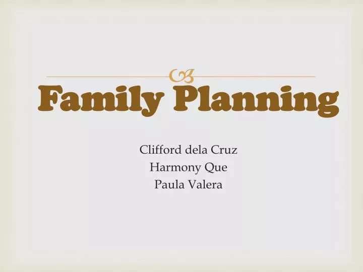 family planning