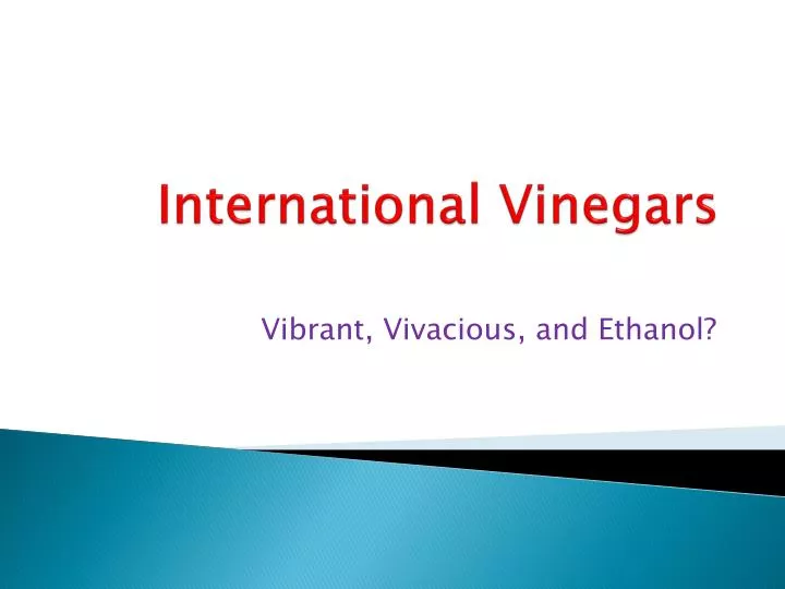 international vinegars