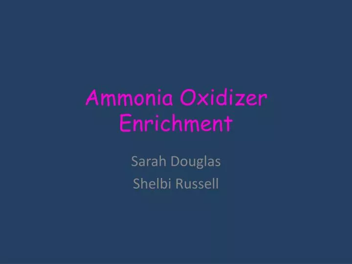 ammonia oxidizer enrichment