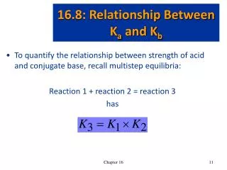 16.8: Relationship Between K a and K b