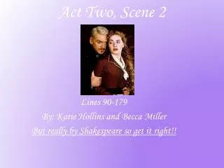 Act Two, Scene 2