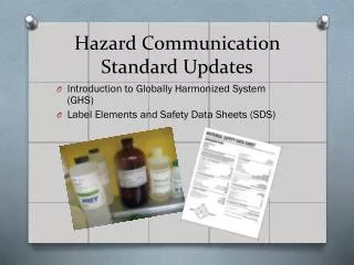 Hazard Communication Standard Updates