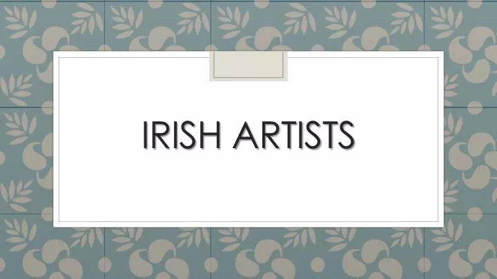 irish artists