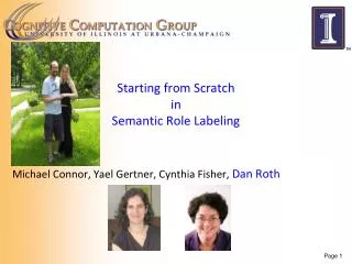 Starting from Scratch in Semantic Role Labeling