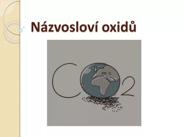 n zvoslov oxid