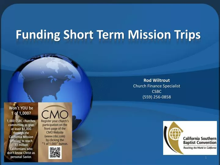 funding short term mission trips