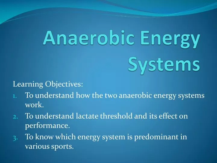 anaerobic energy systems
