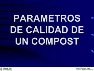 parametros de calidad de un compost