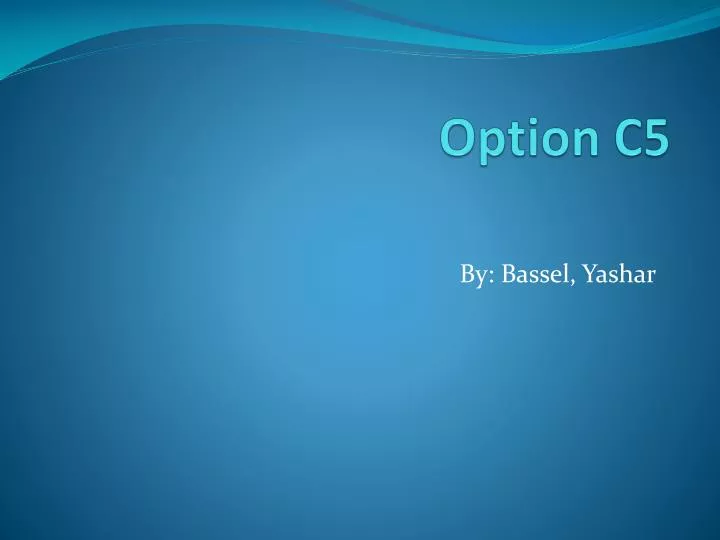 option c5