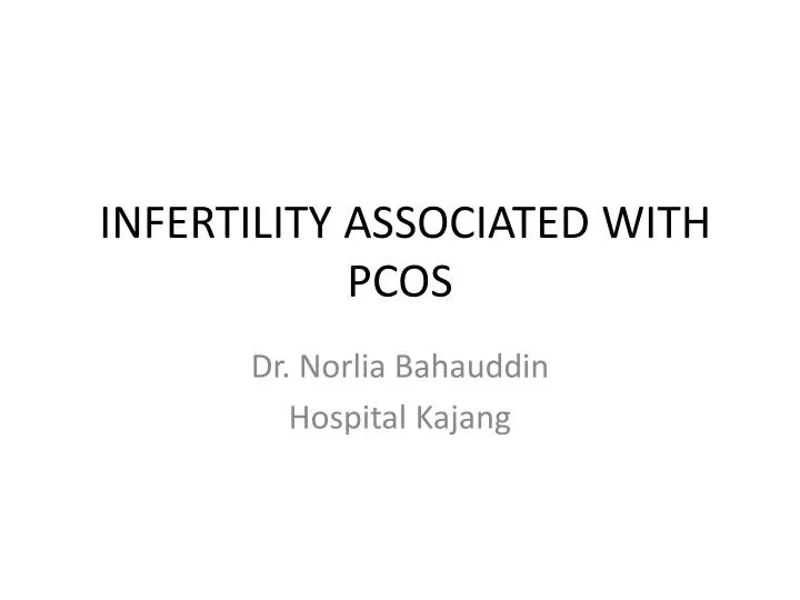 infertility associated with pcos