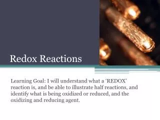 Redox Reactions