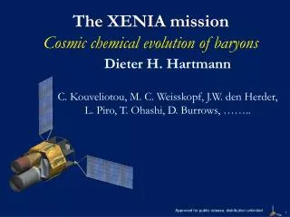 The XENIA mission Cosmic chemical evolution of baryons