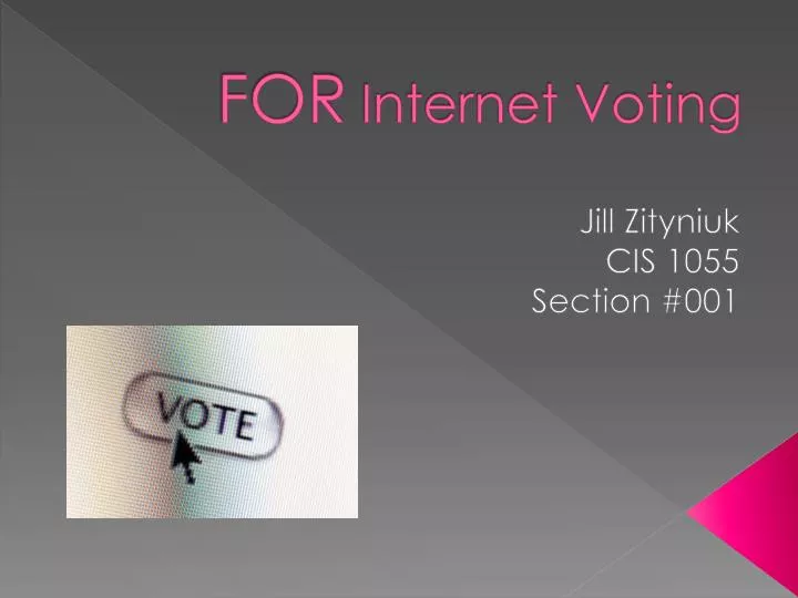 for internet voting
