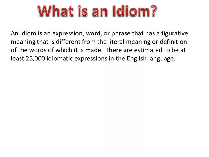 idiom definition