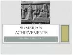 Sumerian Achievements - slide 1