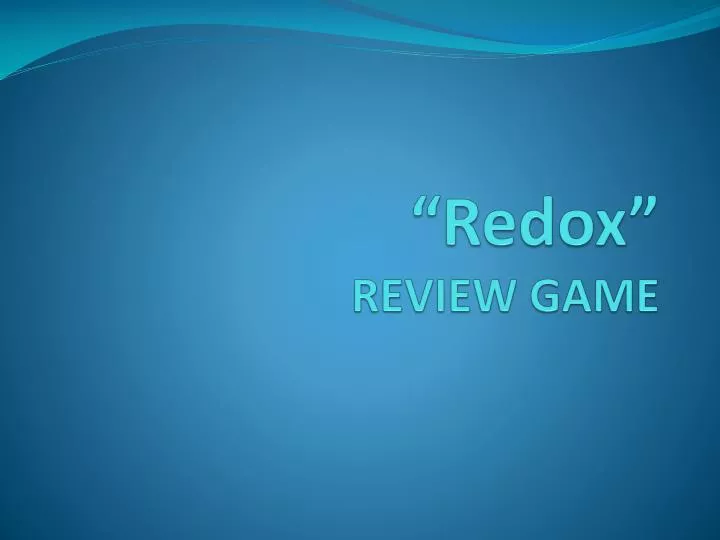 redox review game