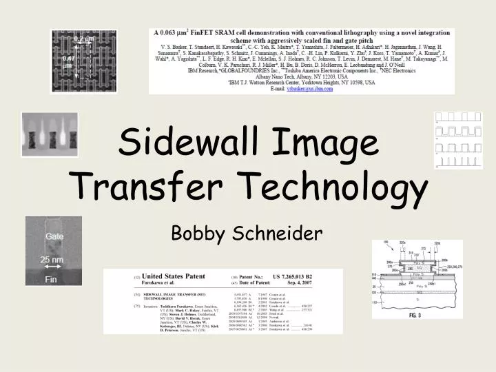 sidewall image transfer technology