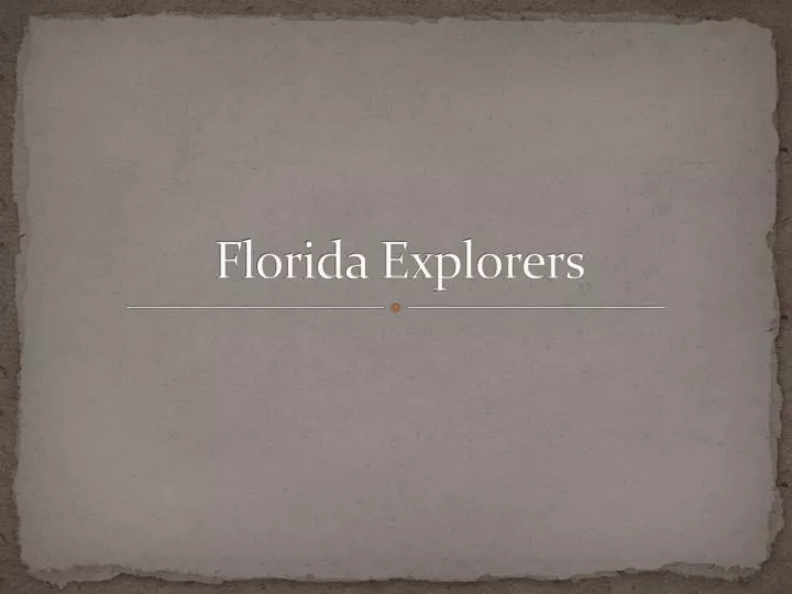 florida explorers