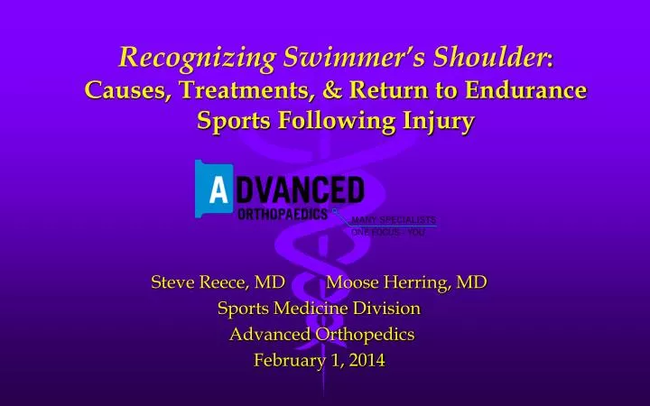 recognizing swimmer s shoulder causes treatments return to endurance sports following injury