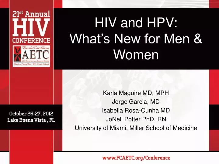 hiv and hpv what s new for men women
